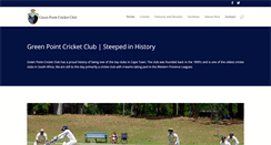 Desktop Screenshot of greenpointcricketclub.com