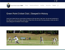 Tablet Screenshot of greenpointcricketclub.com